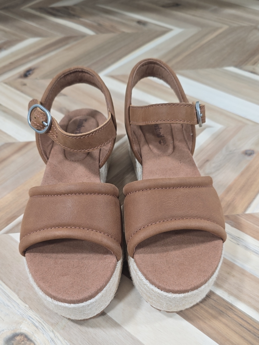 Timberland Brown Espadrille Platform Sandals - Santorini Sun